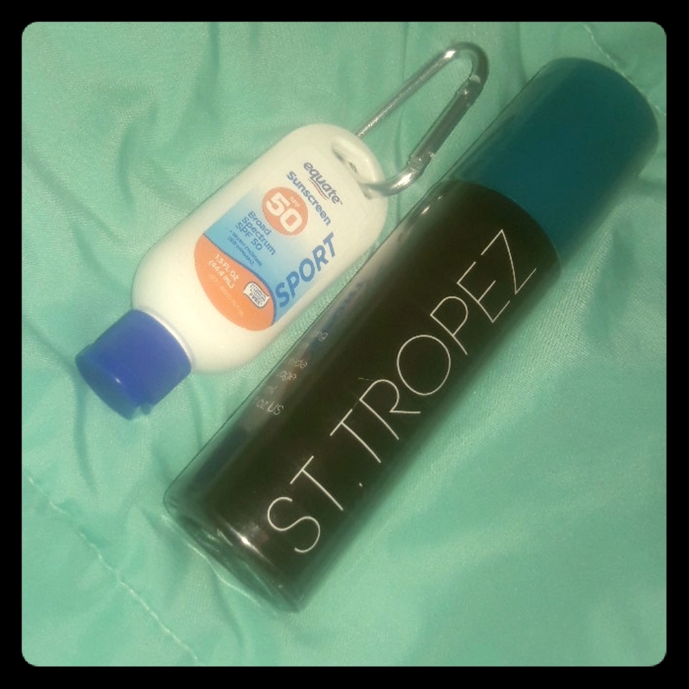 St. Tropez Self Tanner + Equate Sunscreen included